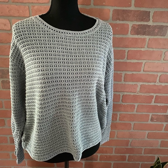 Eddie Bauer Sweaters - Eddie Bauer Light Gray Crew Neck Sweater